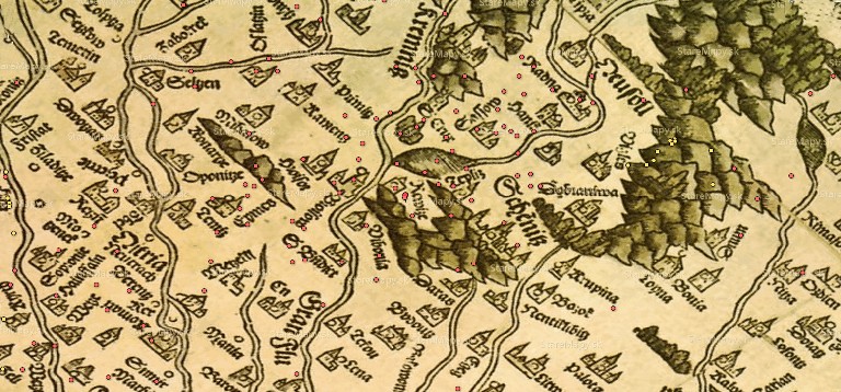 Banská Štiavnica na historických mapách