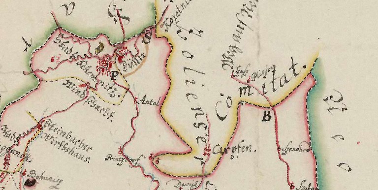 Banská Štiavnica na historických mapách