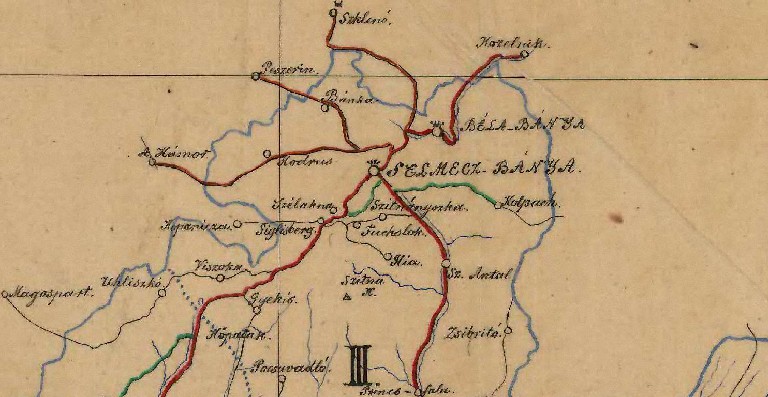 Banská Štiavnica na historických mapách