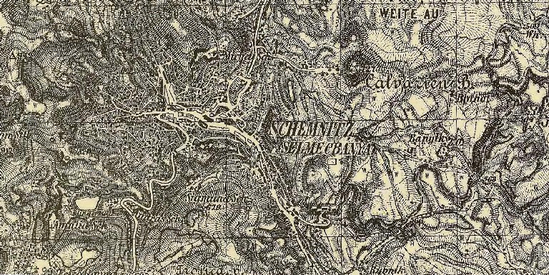 Banská Štiavnica na historických mapách
