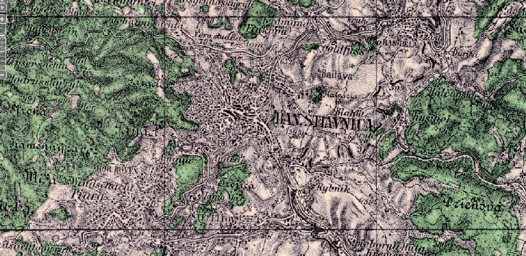 Banská Štiavnica na historických mapách