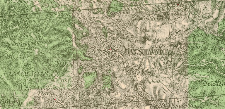 Banská Štiavnica na historických mapách