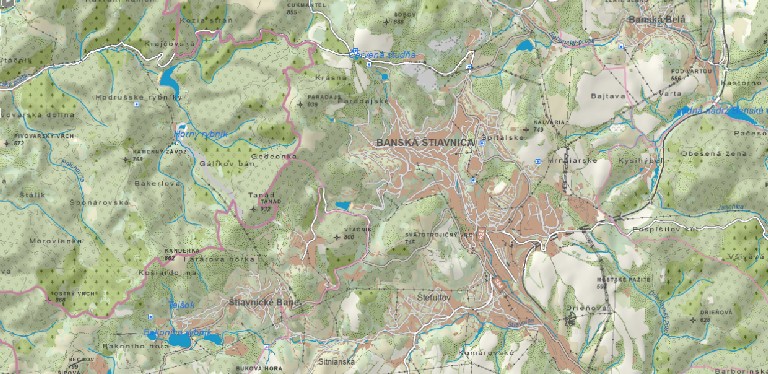 Banská Štiavnica na historických mapách