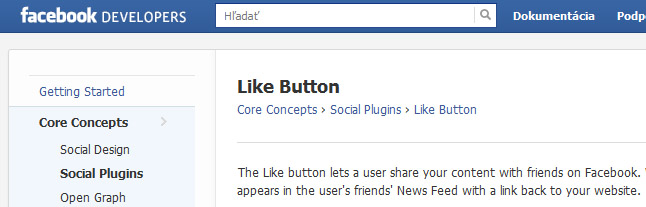 facebook like button