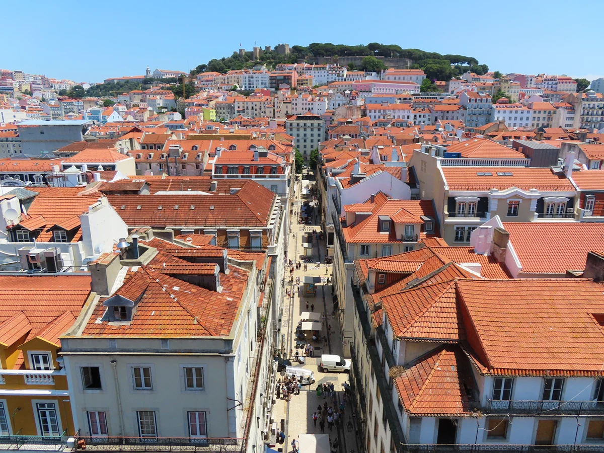 Verejne dostupné výhľady na Lisabon