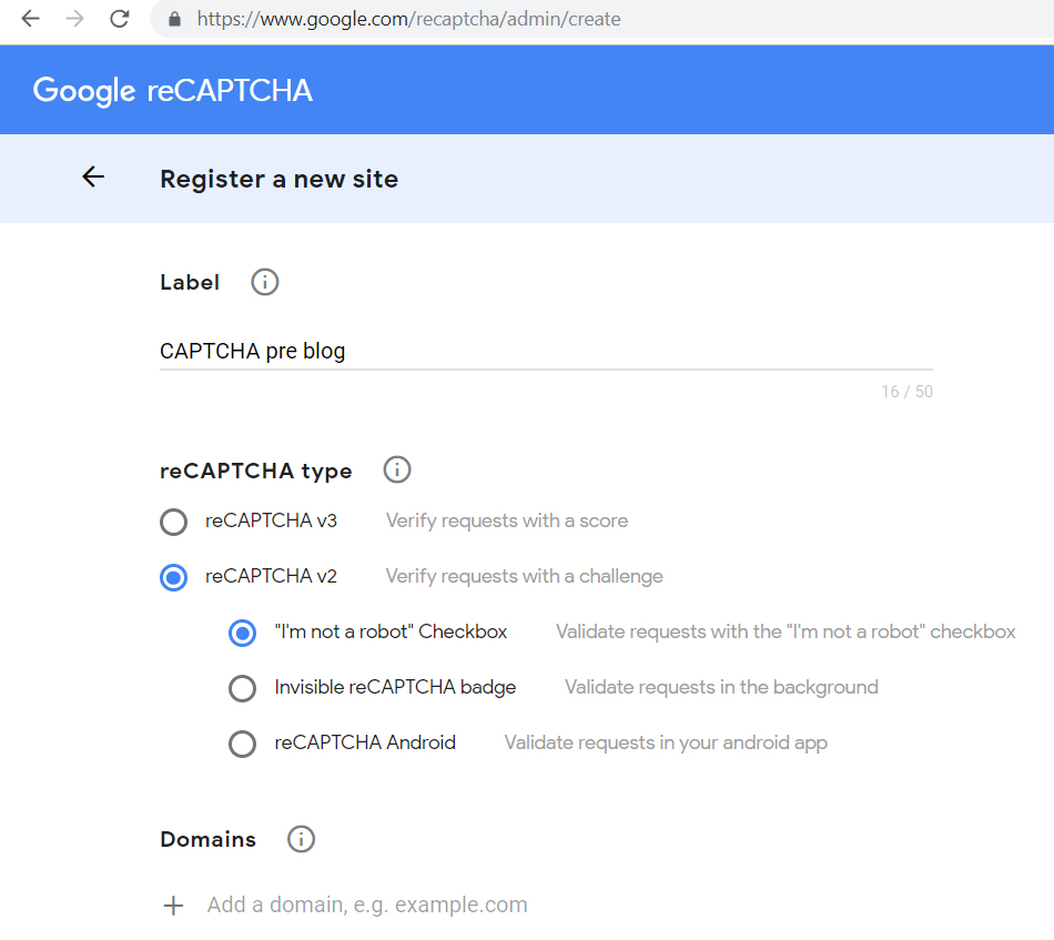 PHP implementácia Google reCAPTCHA