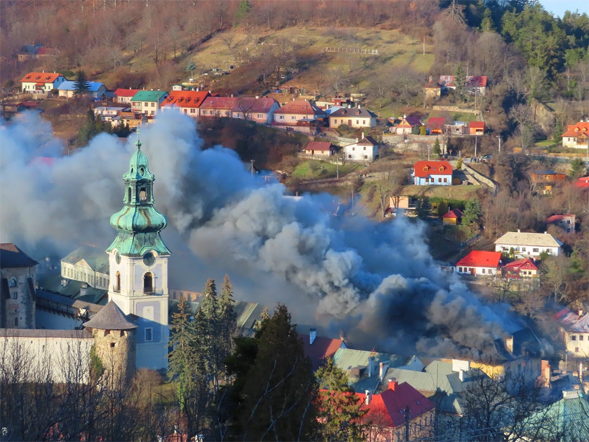 Požiar Banská Štiavnica