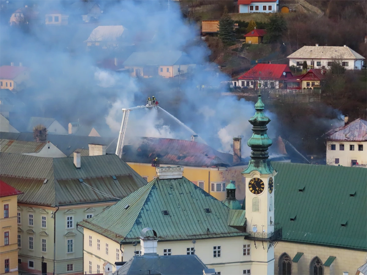 Požiar Banská Štiavnica