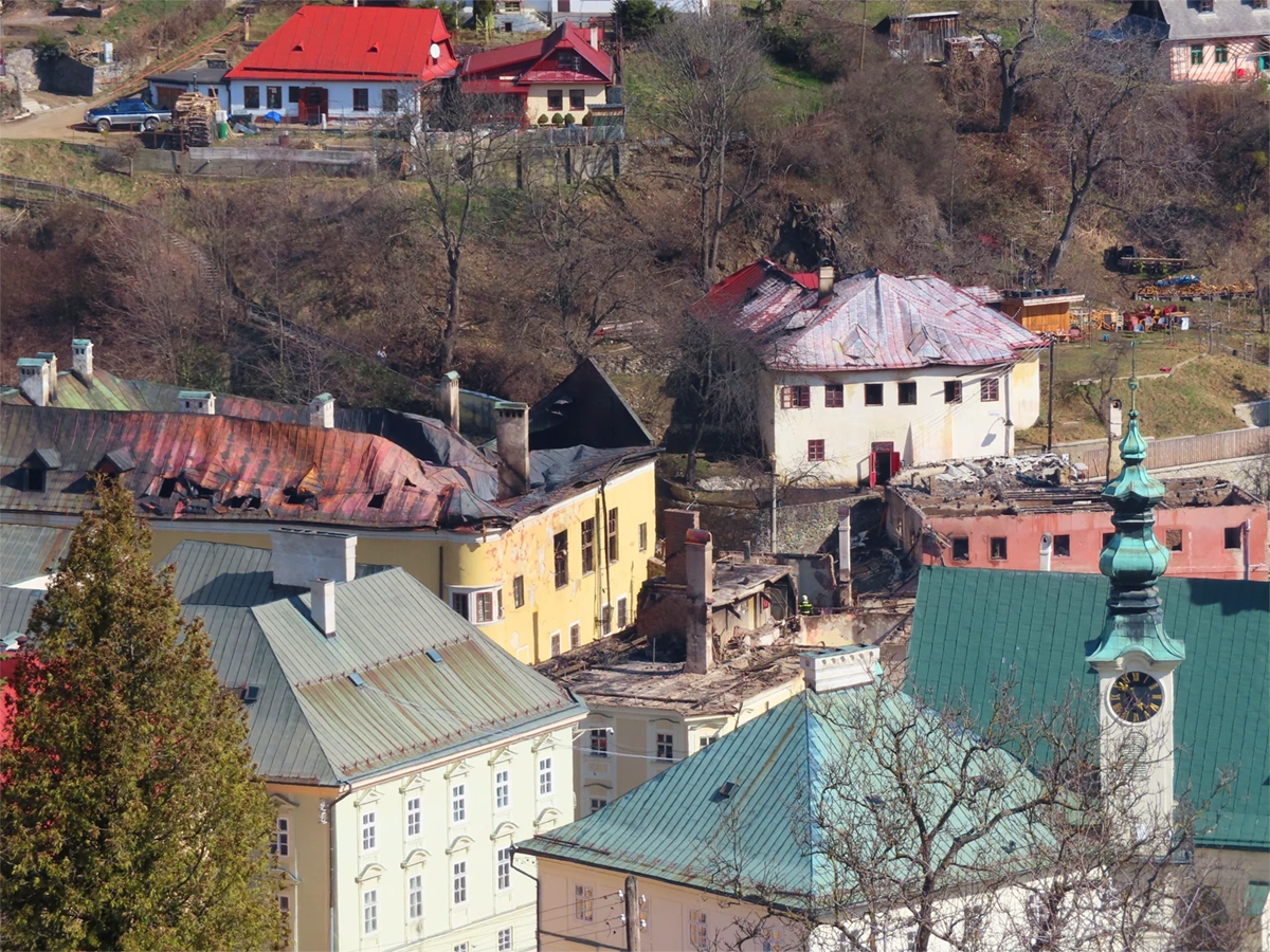 Požiar Banská Štiavnica