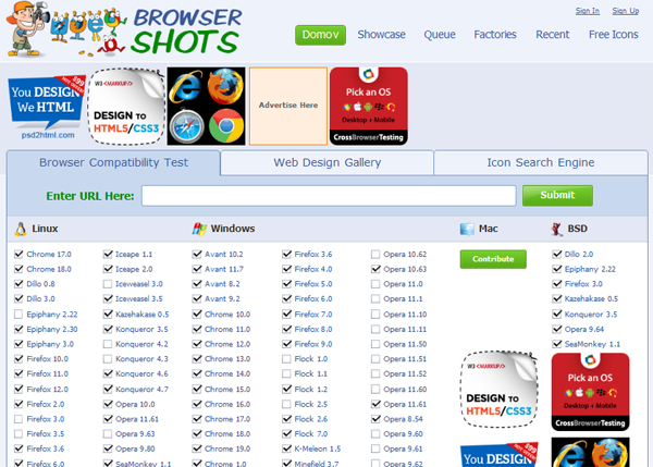 Browsershots