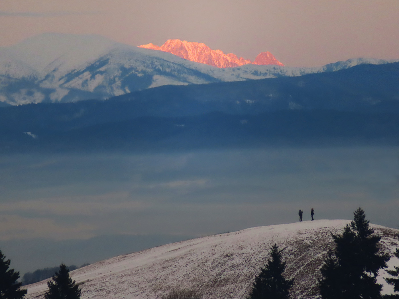 Vysoké Tatry z Banskej Štiavnice