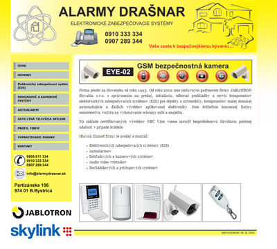 Alarmy Drasnar