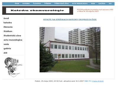 Katedra ekomuzeológie