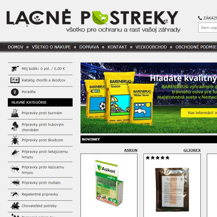Lacné postreky