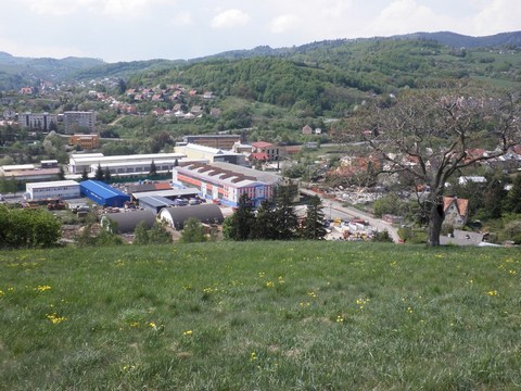 Pohľad na predpokladanú polohu Rybníka