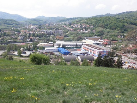 Pohľad na predpokladanú polohu Rybníka